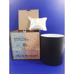 Kit Caneca Revelação + Caixa MDF + Almochaveiro - Chá de Revelação - Menina - 3