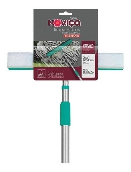 Limpa Vidro Mop Com Cabo Noviça + Refil Extra - 2