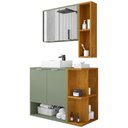 Ver imagem 6 de Gabinete para Banheiro com Cuba e Espelho Siesta B02 Pistache Naturalle - Lyam Decor