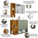 Ver imagem 4 de Gabinete para Banheiro com Cuba e Espelho Siesta B02 Pistache Naturalle - Lyam Decor