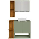 Ver imagem 3 de Gabinete para Banheiro com Cuba e Espelho Siesta B02 Pistache Naturalle - Lyam Decor