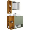 Ver imagem 1 de Gabinete para Banheiro com Cuba e Espelho Siesta B02 Pistache Naturalle - Lyam Decor