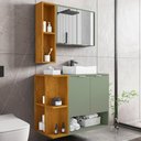 Ver imagem 2 de Gabinete para Banheiro com Cuba e Espelho Siesta B02 Pistache Naturalle - Lyam Decor