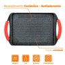 Chapa para Fogão e Indução Grelha Antiaderente Cerâmica Preto 26x34cm - Casambiente - 2
