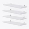 Kit 4 Prateleira com Chapa L 60x12 Cor:branco - 1