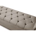 Ver imagem 6 de Kit Baú e Cabeceira Estofada Madeira Cama Box Grécia Queen:capuccino