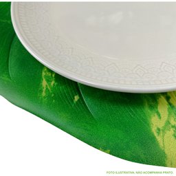 Kit 3 Pçs Jogo Americano Sousplat Decoração Mesa Posta Jantar Formato Folha - 6