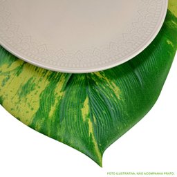 Kit 3 Pçs Jogo Americano Sousplat Decoração Mesa Posta Jantar Formato Folha - 7