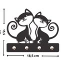 Ver imagem 3 de Porta Chaves Criativo Decorativo Mdf Desenho Gatos - Preto