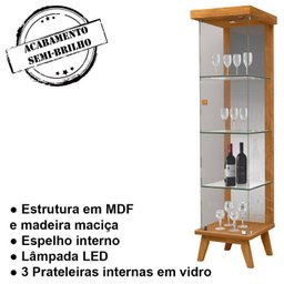 Cristaleira E Aparador Para Sala C1637X1225 Nature Tebar - 3