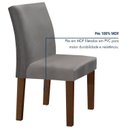 Ver imagem 5 de Conjunto Sala de Jantar Mesa 120x80cm Tampo MDF/Vidro com 4 Cadeiras Espanha Yescasa