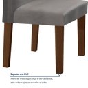 Ver imagem 7 de Conjunto Sala de Jantar Mesa 120x80cm Tampo MDF/Vidro com 4 Cadeiras Espanha Yescasa