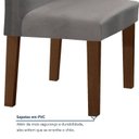 Ver mais imagens de Conjunto Sala de Jantar Mesa 120x80cm Tampo MDF/Vidro com 4 Cadeiras Espanha Yescasa