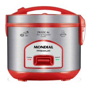 Panela Elétrica de Arroz 127v 60hz Vermelho Mondial Pe-45-6x