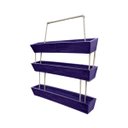 Ver mais imagens de Kit 3 Vaso Jardim Vertical Horta Floreira 100cm Polietileno BGPLASTICOS V22100JV AZUL ARARA 009