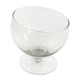 Taça Boca Torta Média Vidro Bomboniere 19X14Cm Festas - 2