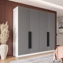 Ver imagem 1 de Guarda Roupa Casal 161,2cm com 4 Portas e 4 Gavetas 240833 Valência Politorno Móveis