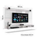 Ver imagem 4 de Painel para Tv até 65" com Prateleira 1,80m Max Branco