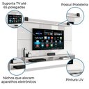 Ver imagem 3 de Painel para Tv até 65" com Prateleira 1,80m Max Branco