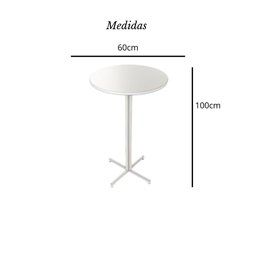 Conjunto Mesa Alta Bar Bistrô Redonda Imbuia 4 Banquetas Estofado Industrial Don Castro Decor - 2