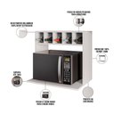 Ver imagem 4 de Suporte Aéreo para Micro-ondas 60x40cm Ane M05 Branco - Inoviza