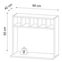 Ver imagem 5 de Suporte Aéreo para Micro-ondas 60x40cm Ane M05 Branco - Inoviza