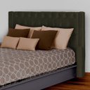 Ver imagem 2 de Kit Cabeceira e Calçadeira Baú Emma Suede King 195 Cm