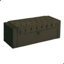 Ver mais imagens de Kit Cabeceira e Calçadeira Baú Emma Suede King 195 Cm