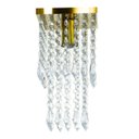 Ver imagem 4 de Kit 5 Lustre Plafon de Cristal Acrilico Spark Dourado