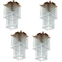 Ver imagem 1 de Kit 4 Lustre Plafon de Cristal Acrilico Spark Cobre