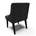Ver imagem 5 de Kit 06 Cadeiras de Jantar Liz Veludo Preto Base Fixa Madeira Preto - D’Rossi