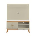 Ver imagem 2 de Rack com Painel Sirius 1.4 para Sala Tv 55 Polegadas - 3 Cores:off White/cinamomo