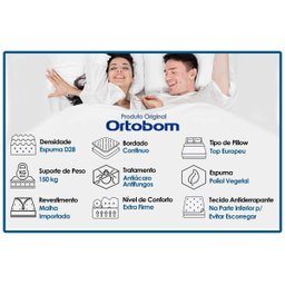 Colchão Casal Ortobom Exclusive Ortopédico - (027x188x138) - 3