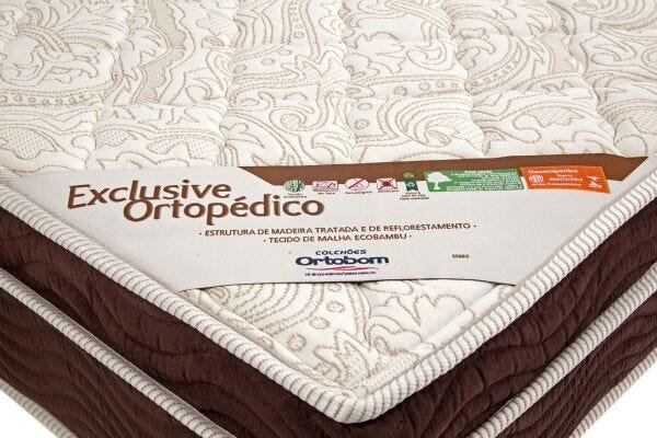 Colchão Casal Ortobom Exclusive Ortopédico - (027x188x138) - 1