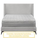 Ver imagem 7 de Kit Cabeceira e Base Cama Box Orgânica Montreal 144x205cm Casal Bouclê - Sofa Store:bouclê Cinza Cla