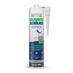 Rejunte Acrílico Flexível 400g Barone