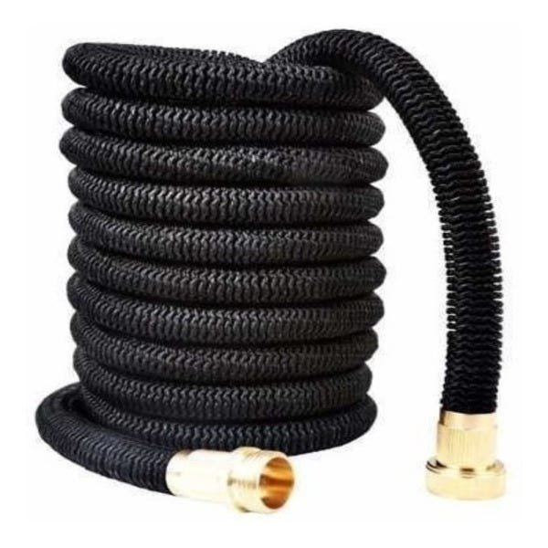 MANGUEIRA EXPANSIVEL BLACK MAGIC 15 METROS MAGICA FLEXIVEL COMPLETA COM ENCAIXE DOURADO ESGUICHO - 3