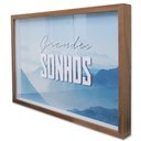 Ver imagem 1 de Quadro Cofre Porta Objetos Grandes Sonhos TaColado Moldura Madeira