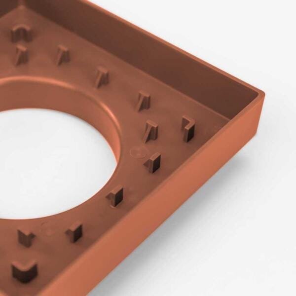 Kit 02 - Ralo Quadrado Para Embutir No Porcelanato Terracota - 5