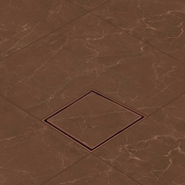 Kit 02 - Ralo Quadrado Para Embutir No Porcelanato Terracota - 9