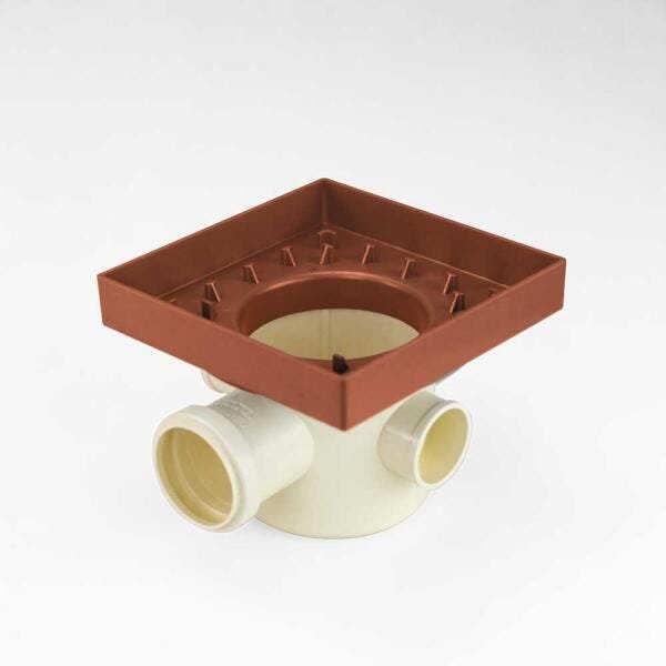 Kit 02 - Ralo Quadrado Para Embutir No Porcelanato Terracota - 7