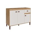 Ver imagem 7 de Gabinete de Cozinha Modulado Torino C/ 3 Portas e 1 Gaveta S/ Tampo 120cm Mel - Movelbento