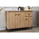 Ver imagem 1 de Gabinete de Cozinha Modulado Torino C/ 3 Portas e 1 Gaveta S/ Tampo 120cm Mel - Movelbento