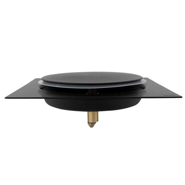 Kit 02 - Ralo Click De Banheiro 15X15 Cm (Inox Preto) - 7