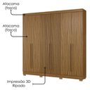 Ver mais imagens de Guarda Roupa Casal 2030230 6 Portas 230 Cm Atacama Ripado Armoveis