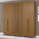 Ver imagem 2 de Guarda Roupa Casal 2030230 6 Portas 230 Cm Atacama Ripado Armoveis