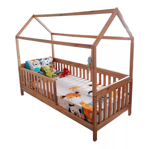 Mini Cama Infantil Em Madeira Maciça Eucalipto