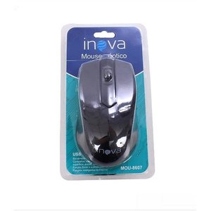 Mouse Óptico Inova Design Moderno 800dpi 100mah - Preto