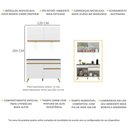 Ver imagem 4 de Cozinha Compacta 2 peças com Leds MP2012 Veneza Up Multimóveis Branca