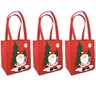 Kit Sacola Decorativa Feltro Natal Papai Noel 30cm 3 Un - 1